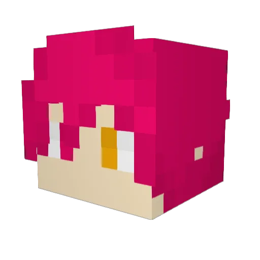 2jzccc Minecraft avatar head, 3D render