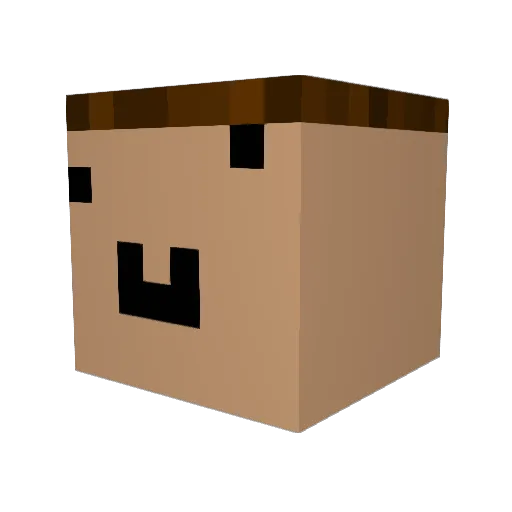 2k36ddaaaaa Minecraft avatar head, 3D render