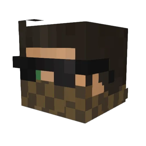 2killerboy Minecraft avatar head, 3D render