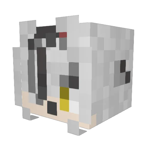 2kimidango_ Minecraft avatar head, 3D render