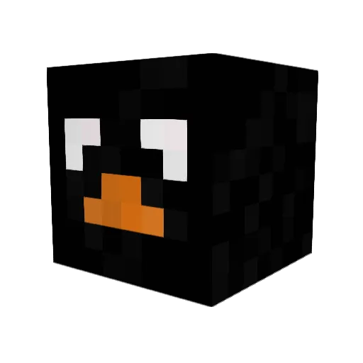 2klassy Minecraft avatar head, 3D render