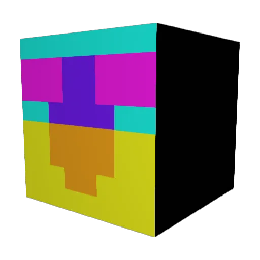 2kloler Minecraft avatar head, 3D render