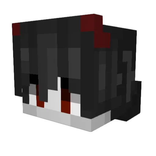2l0w Minecraft avatar head, 3D render
