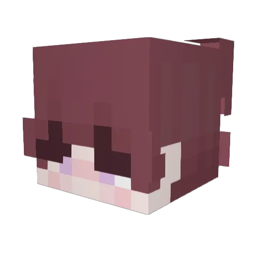 2lis Minecraft avatar head, 3D render
