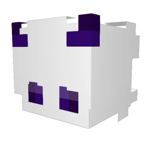 2lz_ Minecraft avatar head, 3D render