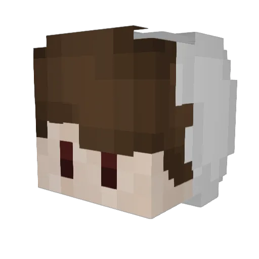 2m8o_ Minecraft avatar head, 3D render