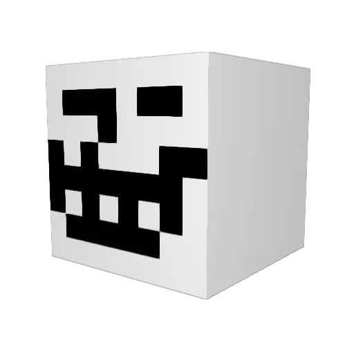 2manyclicks4u Minecraft avatar head, 3D render