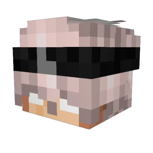 2mar Minecraft avatar head, 3D render