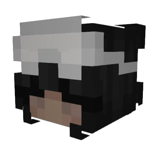 2mausi Minecraft avatar head, 3D render