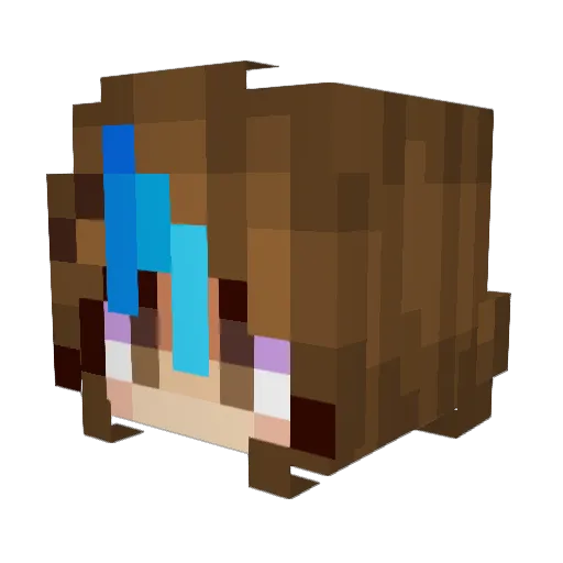 2miko4u Minecraft avatar head, 3D render