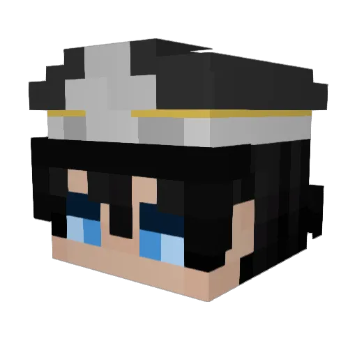 2mqnuu Minecraft avatar head, 3D render