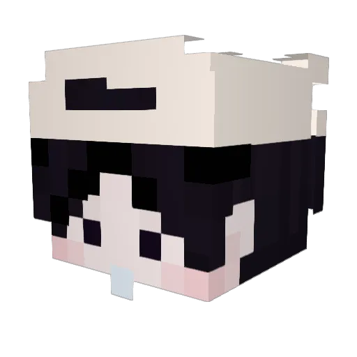 2nali Minecraft avatar head, 3D render