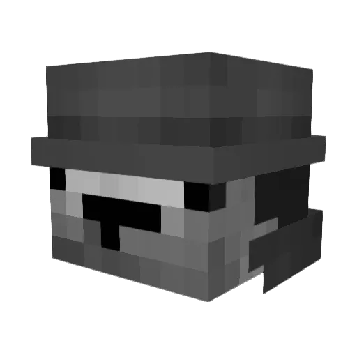 2ndAcc Minecraft avatar head, 3D render