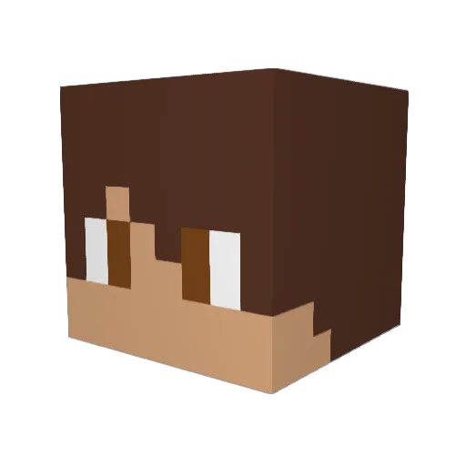 2ndDegreeGames Minecraft avatar head, 3D render