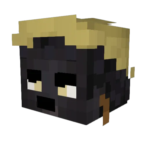 2ndDegreeMurder Minecraft avatar head, 3D render