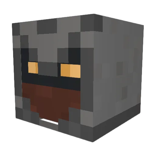 2ninja21 Minecraft avatar head, 3D render