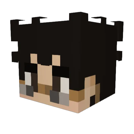 2obsessed Minecraft avatar head, 3D render