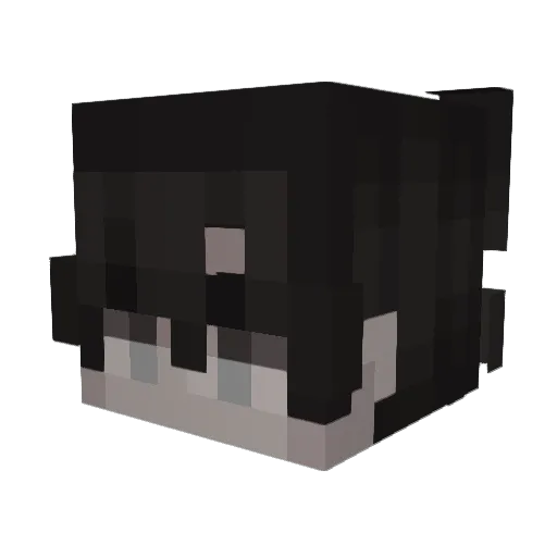 2oka Minecraft avatar head, 3D render