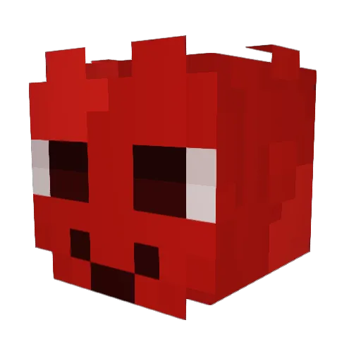 2pencer Minecraft avatar head, 3D render