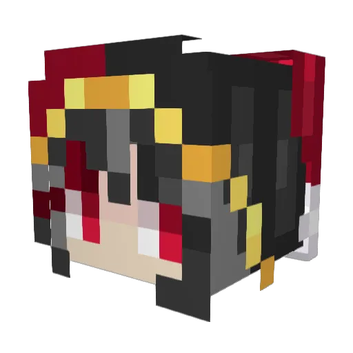 2plus2is6 Minecraft avatar head, 3D render