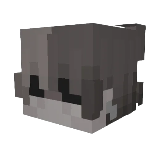 2pray Minecraft avatar head, 3D render