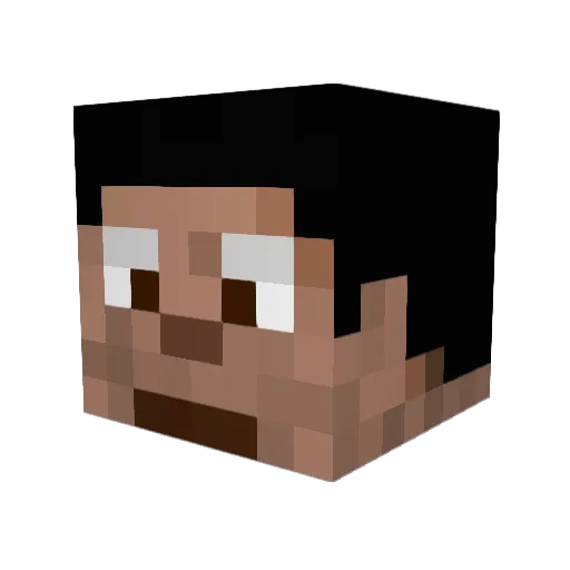 2quik01 Minecraft avatar head, 3D render
