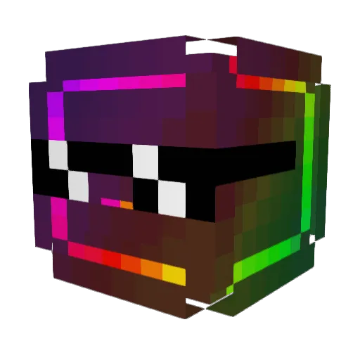 2qz Minecraft avatar head, 3D render