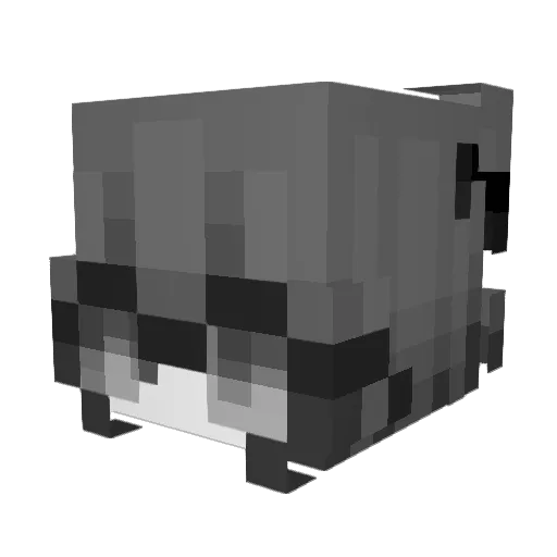 2qze Minecraft avatar head, 3D render