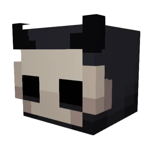 2redemp Minecraft avatar head, 3D render
