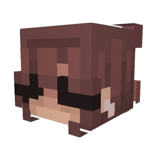 2scfti Minecraft avatar head, 3D render