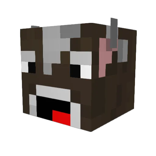 2simmy Minecraft avatar head, 3D render