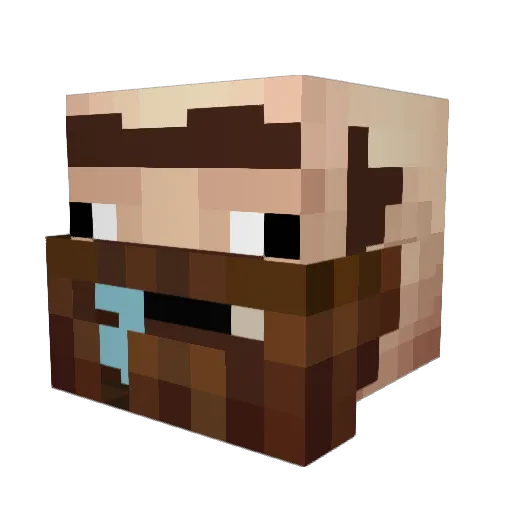 2sloah Minecraft avatar head, 3D render