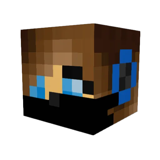 2sophie2 Minecraft avatar head, 3D render