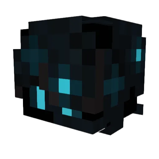 2spky Minecraft avatar head, 3D render