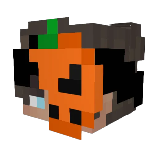 2stressedUP Minecraft avatar head, 3D render