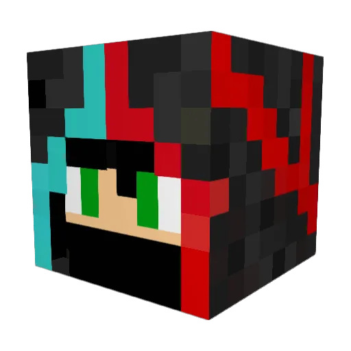 2takt_bruchpilot Minecraft avatar head, 3D render