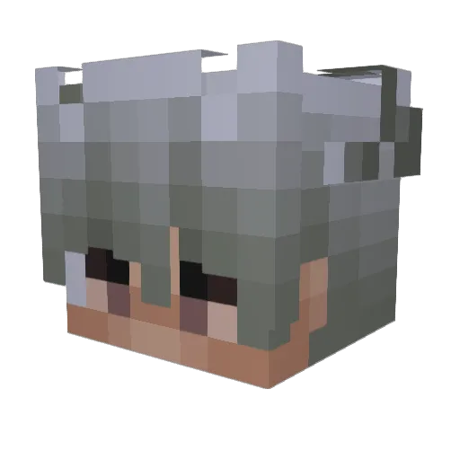 2tellar Minecraft avatar head, 3D render