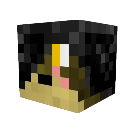 2themax Minecraft avatar head, 3D render