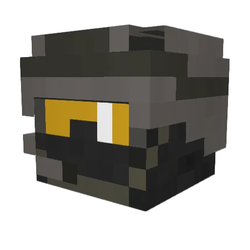 2thpick Minecraft avatar head, 3D render