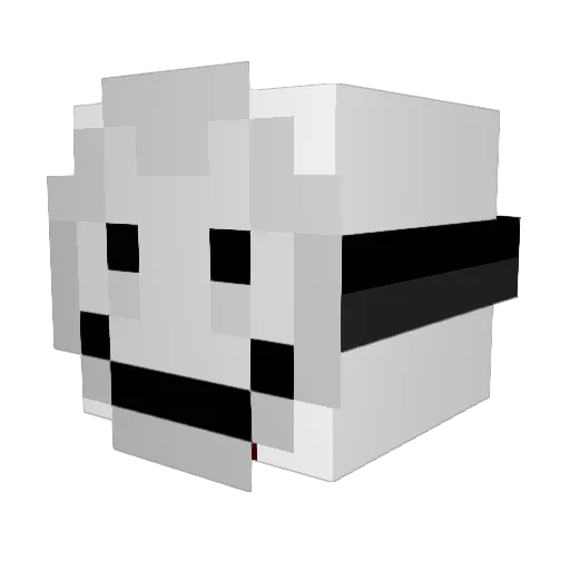 2ty6jedef5 Minecraft avatar head, 3D render
