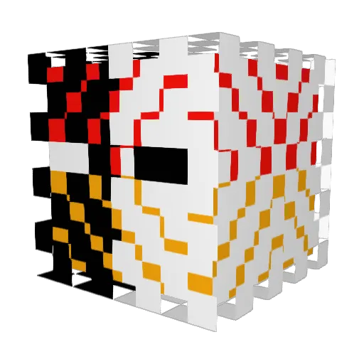 2u7r Minecraft avatar head, 3D render