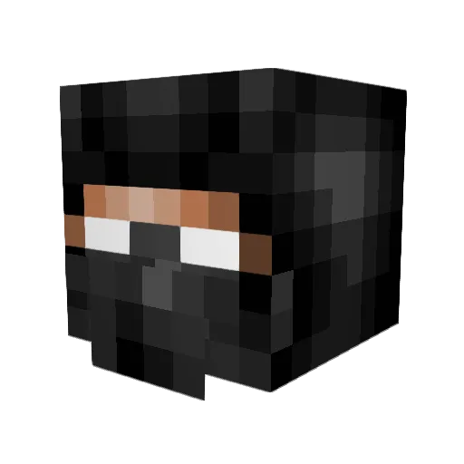 2v2s Minecraft avatar head, 3D render