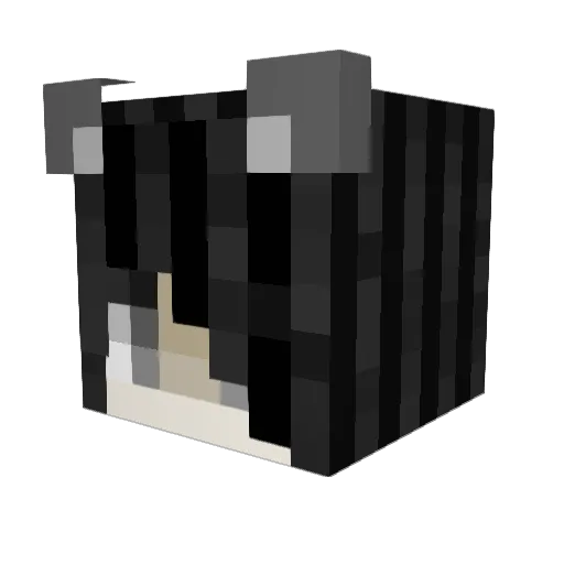 2vekun Minecraft avatar head, 3D render