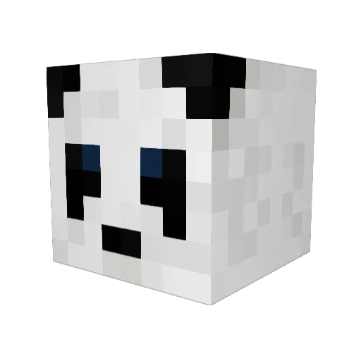 2w2 Minecraft avatar head, 3D render
