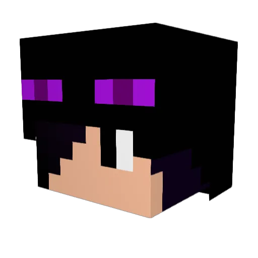 2warinoari Minecraft avatar head, 3D render
