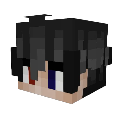 2way0 Minecraft avatar head, 3D render