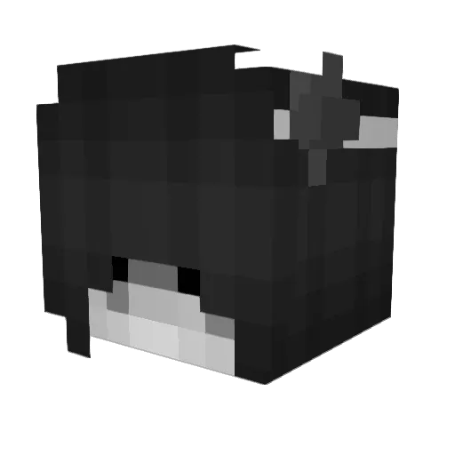 2wty7_5 Minecraft avatar head, 3D render
