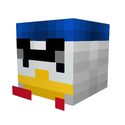 2xLeaf Minecraft avatar head, 3D render
