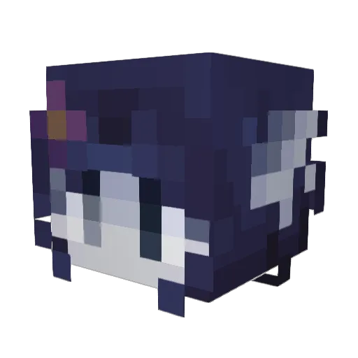 2xiieme Minecraft avatar head, 3D render
