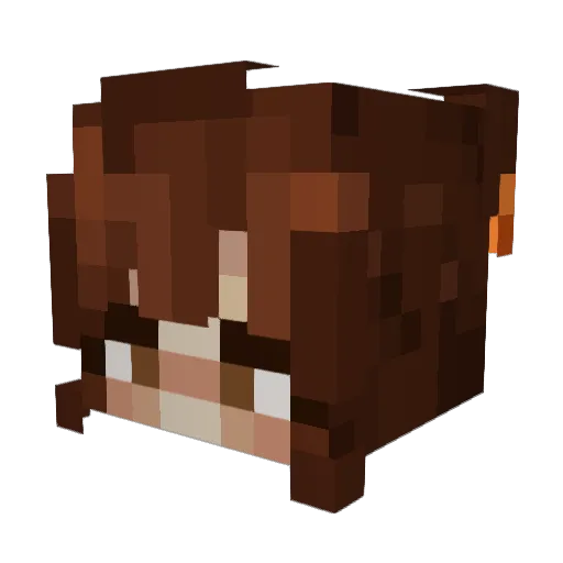 2yellow7 Minecraft avatar head, 3D render